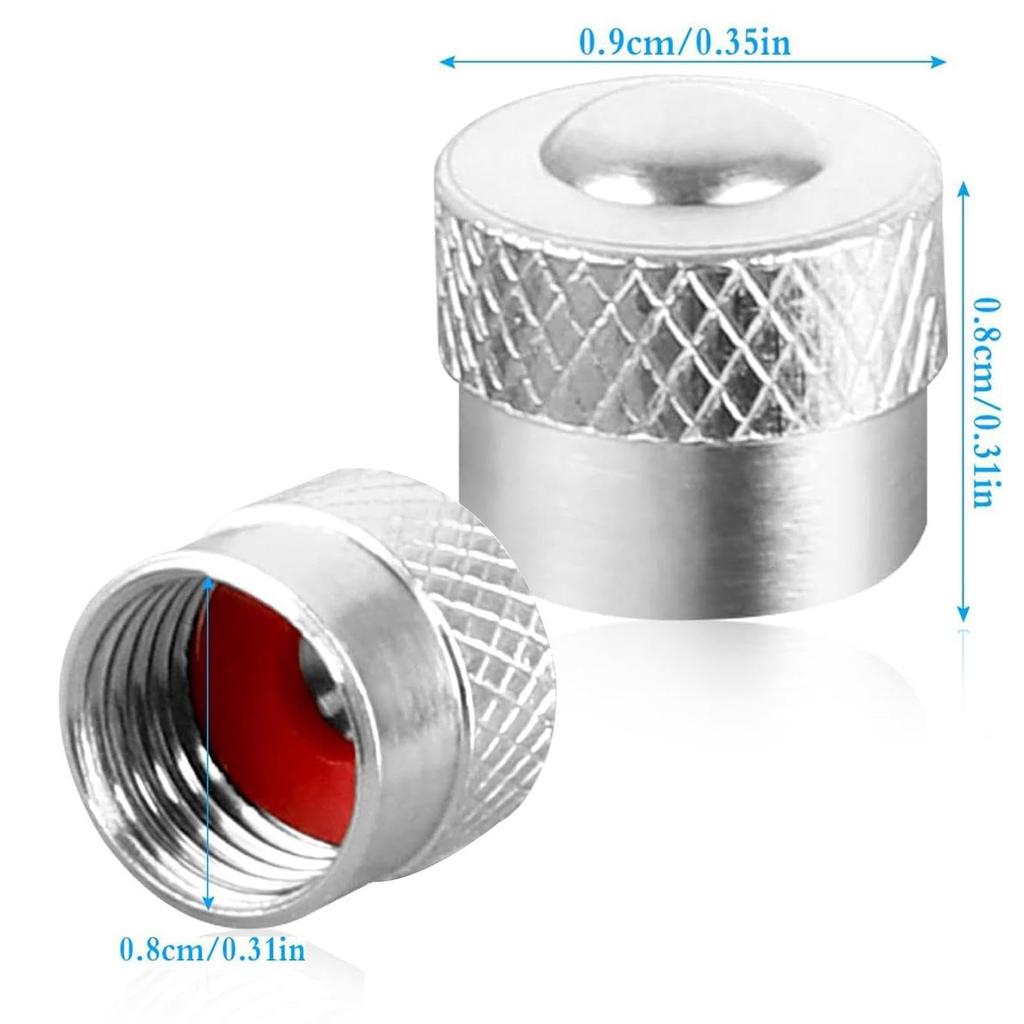 Car Tire Caps, Tire Air Caps, Airtight Seal Rubber Ring Seals, 12 Tire Valve