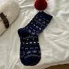Носки Осенние Впитывающие Влагу И Предотвращающие Запах Хлопковые Носки В Горошек С Подвернутым Манжетом Штабелируемые Носки Носки Средней Длины Универсальные Повседневные Носки