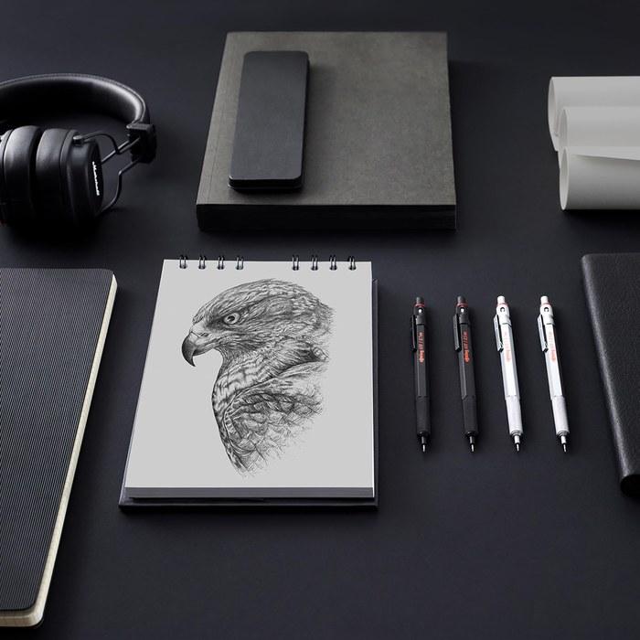 Механический карандаш Rotring 600 0,5 мм Черный 1904443