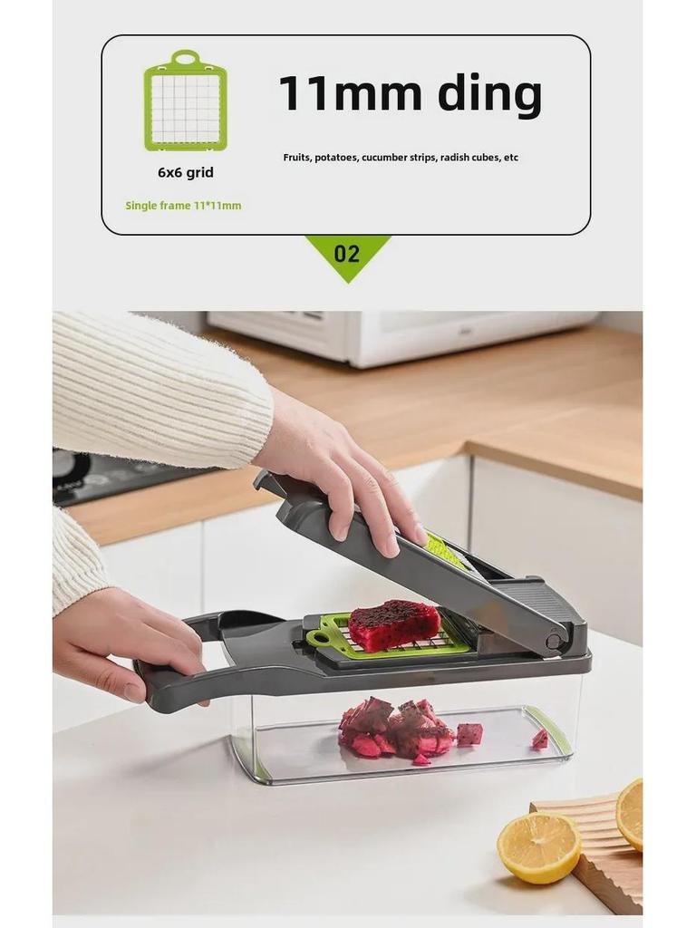 Многофункциональная овощерезка: Измельчитель, шинковка, терка, слайсер