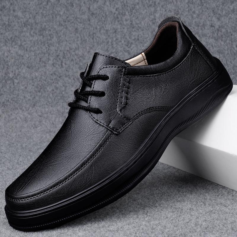 Fashion High Quality Classic Men Shoes for Wedding Genuine Leather Men Casual Shoes All-match Non-Slip Business Oxfords Shoes for Men