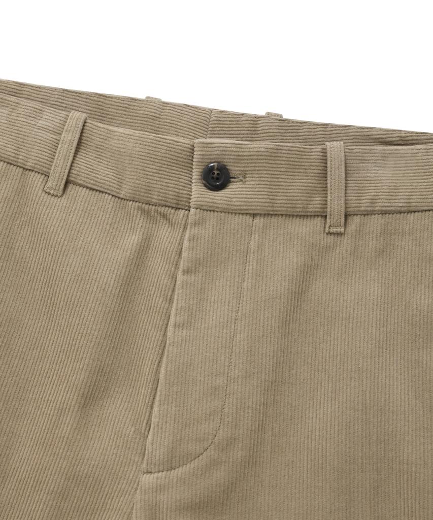 COVERNAT Standard Fit Corduroy Pants Beige