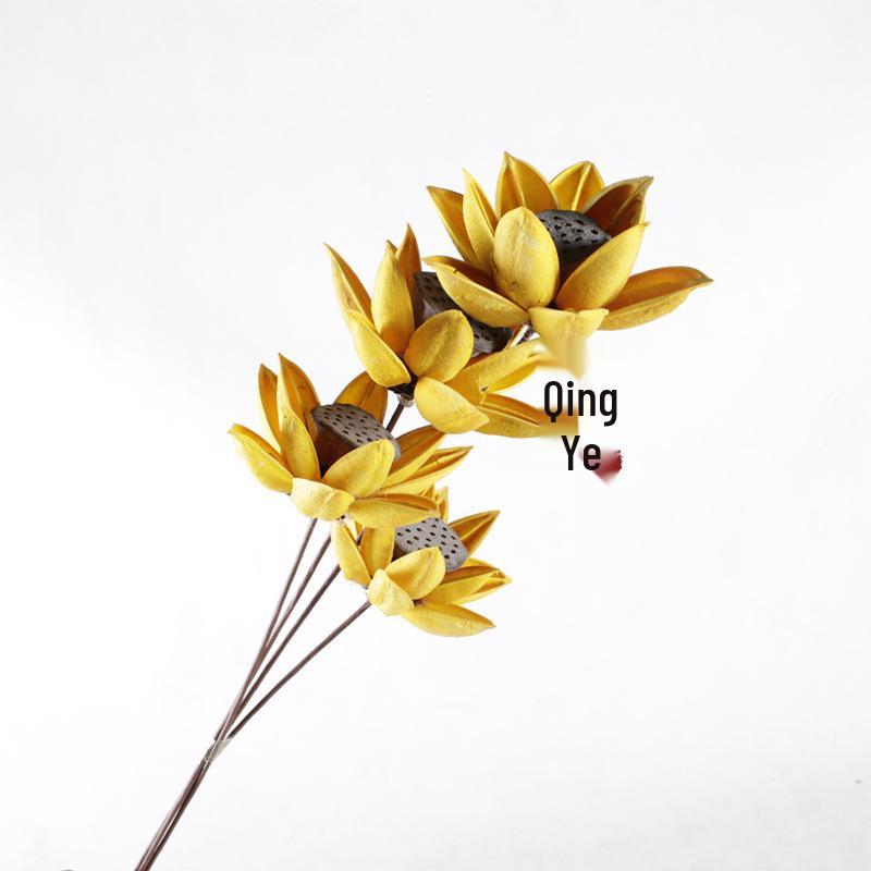 Bauhinia Lotus Pod Bouquet: Natural Air-Dried Flowers for Zen Decor