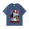 275 GSM Washed T-shirts 100% Cotton One Piece V68 Boa Waifu Print Unisex Heavy Cotton T Shirt