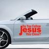 7,6x15,2 см, вы следуете за Иисусом, эта закрытая водонепроницаемая наклейка для стайлинга автомобиля