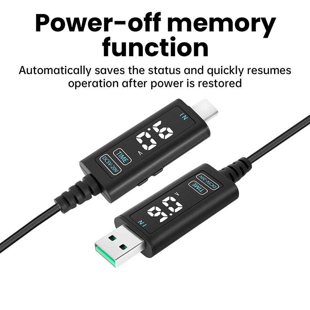 USB Регулируемый повышающий преобразователь DC 5-10V в DC 5-20V Кабель для быстрой зарядки для роутера, ноутбука, настольной лампы