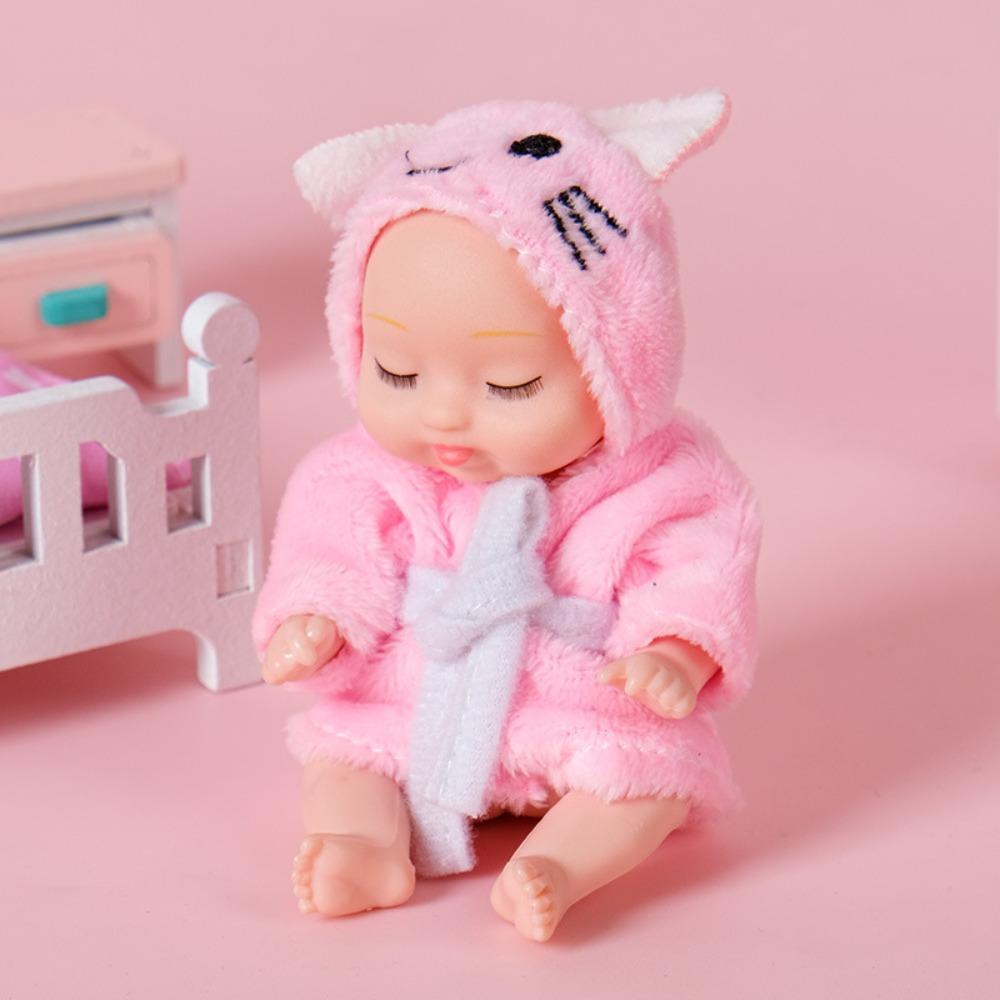 Adorable Mini Doll Simulated Animal Clothes Best Gift Lifelike Realistic Baby For Kids