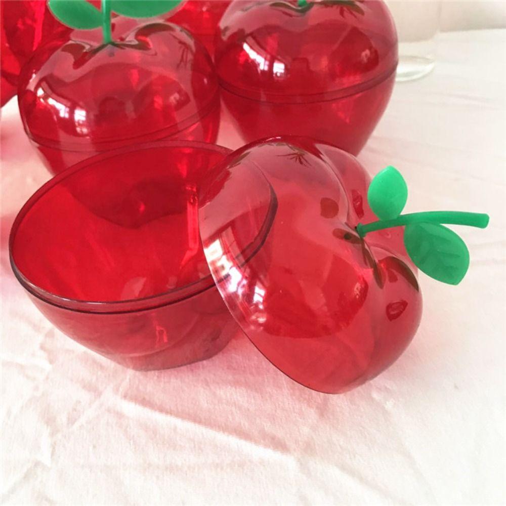 6 Pcs Red Chocolate Candy Box Small Plastic -shape Boxes Holiday Candy Boxes Christmas Decoration