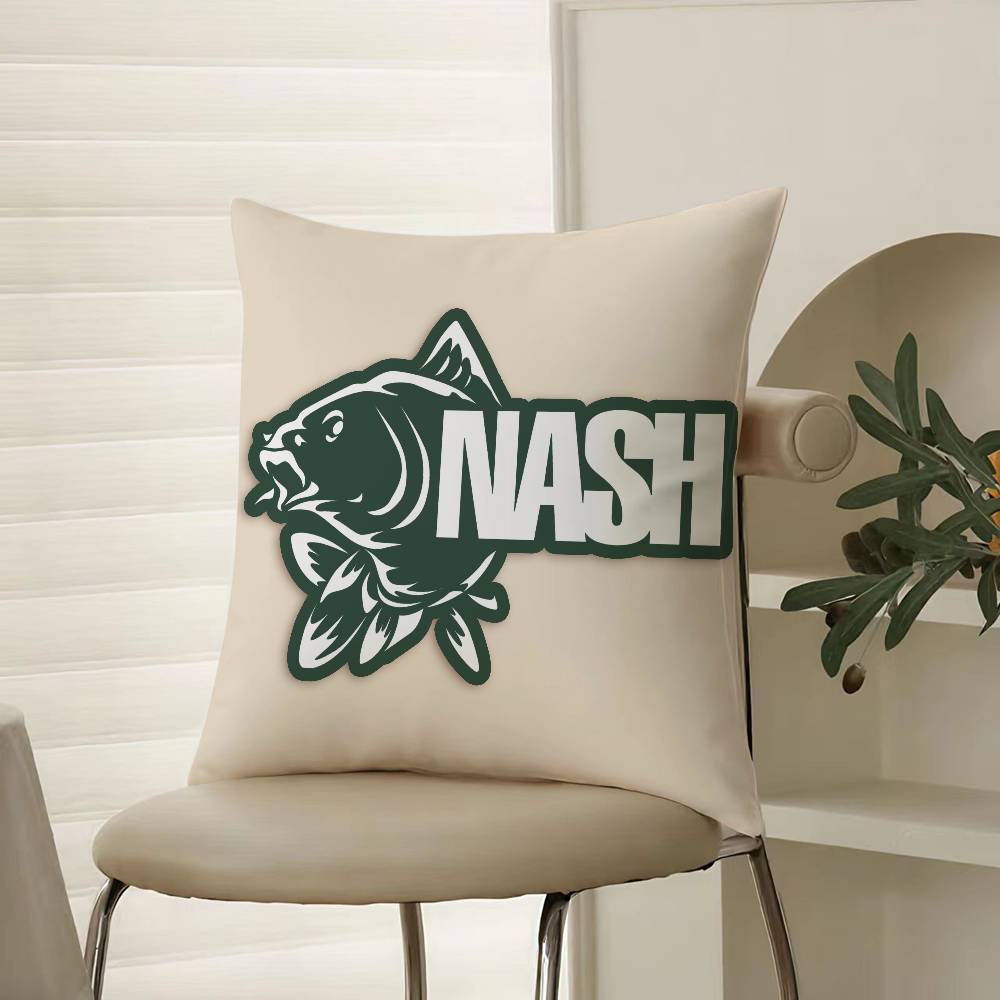 Outdoor Match With Wild Fishing Prints Nash Pillow Case Comfort Sofa Bed Silky elegant Invisible zipper Decorative cushion cover