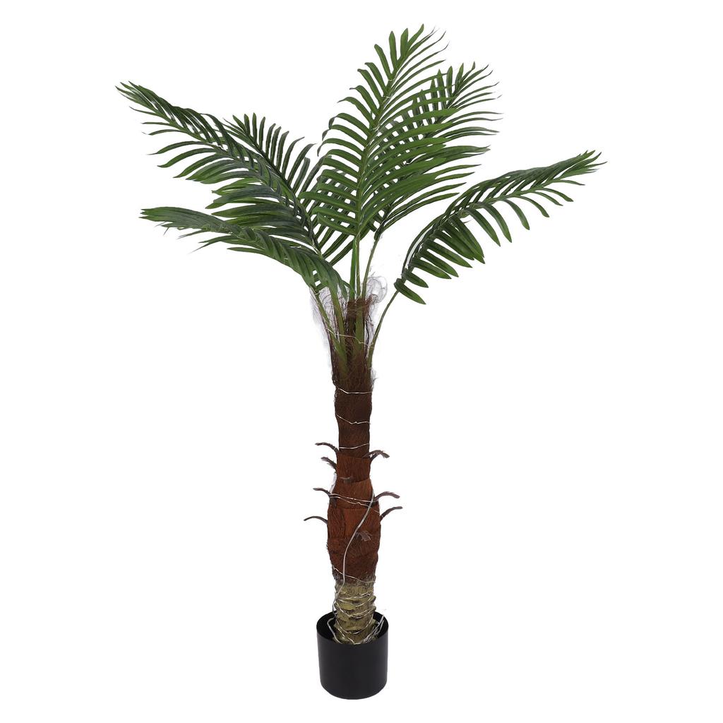 1,2 м Искусственная пальма с подсветкой Реалистичная IP65 200 светодиодных огней Освещенная тропическая пальма для пляжа, двора, летней вечеринки