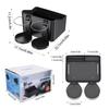 Car Armrest Storage Box With Cup Holder Auto Tissue Storage Box Foldable Auto Armrest Tray Organizer Car Interior For Phone Cup