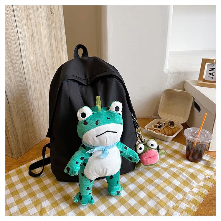 Рюкзак для девочек, легкий дорожный рюкзак с рисунком милой лягушки, школьная сумка для учеников младших классов средней школы