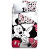 Bedding Set - DISNEY - Mickey & Minnie - 140x200 Cm - 100% Cotton - Machine Washable