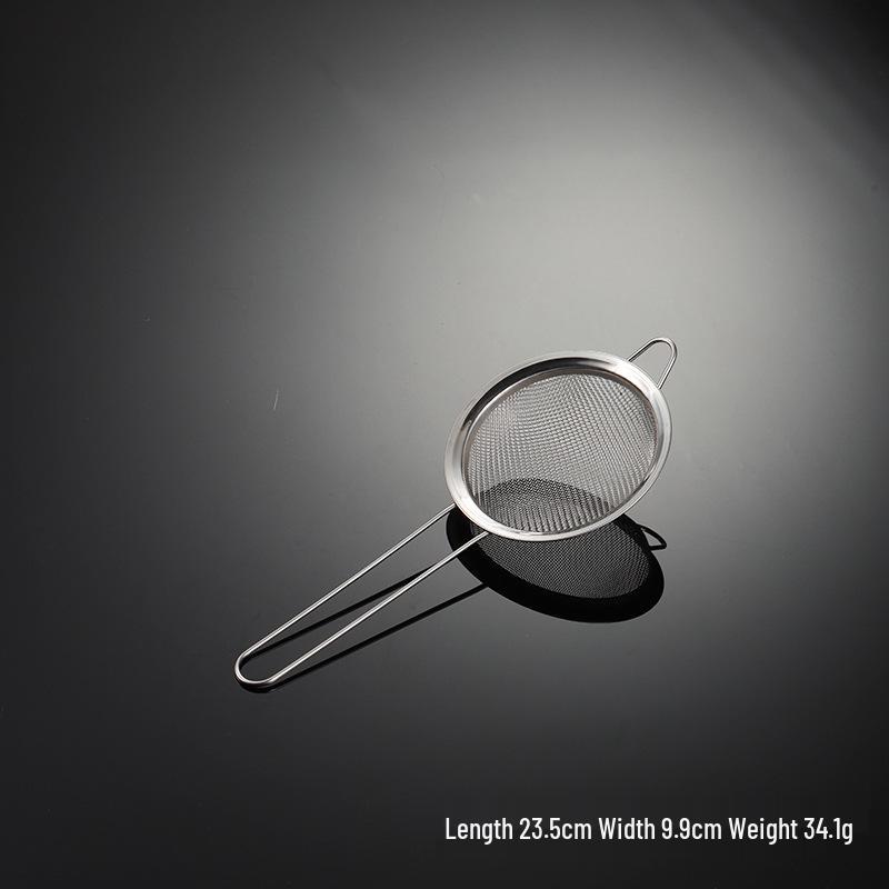 Stainless Steel Mesh Strainer: 201 Rim, 30 Mesh, for Soy Milk & Traditional Chinese Medicine, Large with Wire Handle