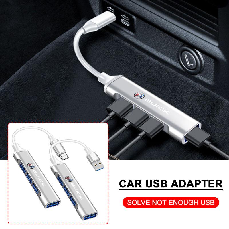 1 шт. Адаптер Type-C на USB Многопортовый распределитель-хаб Автотовары для Buick Regal GS GL6 GL8 Avenir Lacrosse Riviera Envision Lesabre Velite