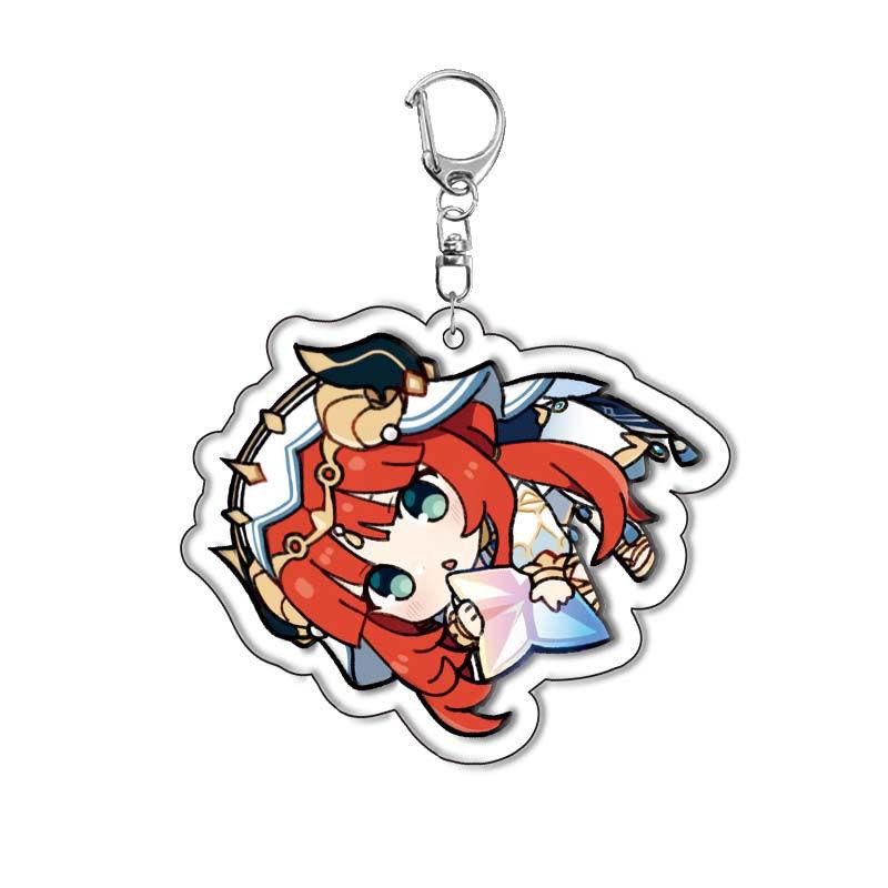 Оригинальный акриловый брелок God Traveler Wanderer Klee Skirmisher Bag Подвеска Двусторонняя прослойка