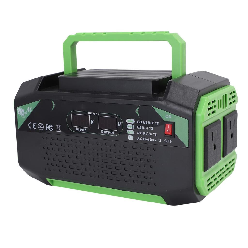 500W Car Inverter 12V To 110V Car Plug Adapter Outlet Converter with Display Screen 2 USB 2 Type C Ports 2 Fast