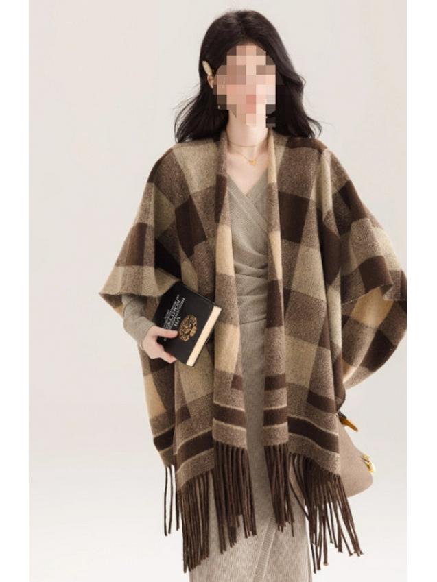 Юньнаньская ретро шаль с кисточками - Женский осенне-зимний плащ-шарф для путешествий и отпуска