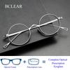 BCLEAR Японская оправа для очков из чистого титана Ручной работы Ретро Овальная Круглая Мужские Очки Женские Миопия Чтение Рецептурные Очки