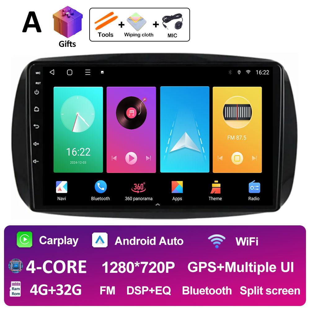 Автомобильное видео для Mercedes Benz Smart 453 Fortwo 2014 2015 2016 2017 - 2020 Радиоплеер Беспроводная навигация Carplay GPS Аксессуары