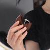 Walnut Wood Proposal Ring Case Single Slot Ring Holder Elegant Wooden Ring Box  Engagement