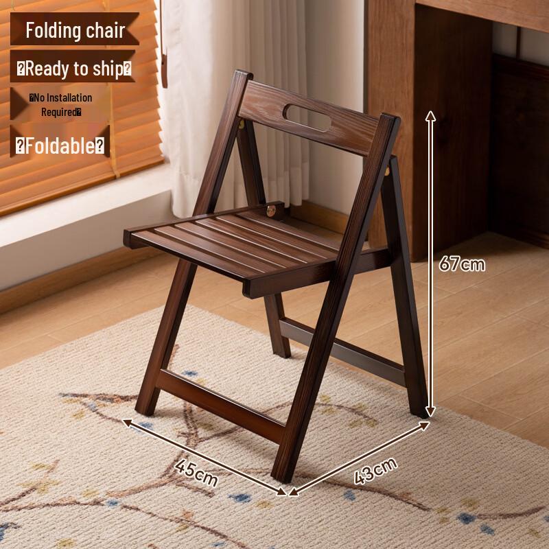 ZISIZ Multi-functional Solid Wood Folding Chair