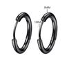 8/10/12/14/16mm Stainless Steel Mini Small Ear Circle Hoop Earrings Women Men Round Hoop Earrings Pop Punk Piercing Ear Jewelry