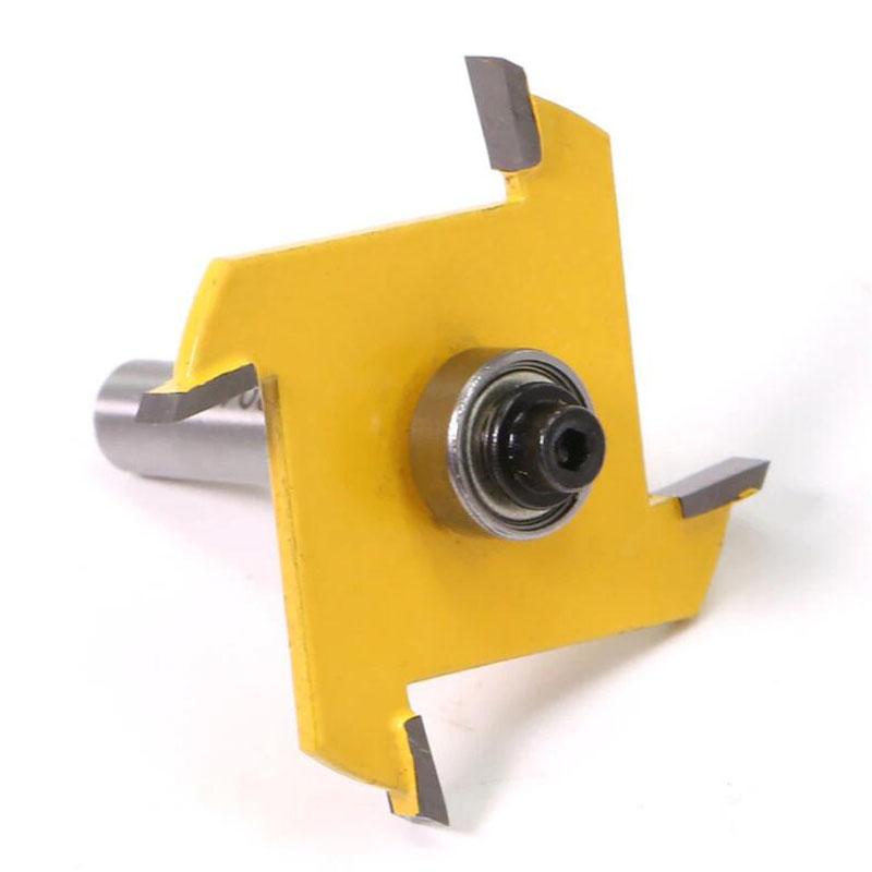 8mm Shank Z4 T Type Slotting Bit Cutter Industrial Grade Rabbeting Bit Woodworking Tool Router Bits