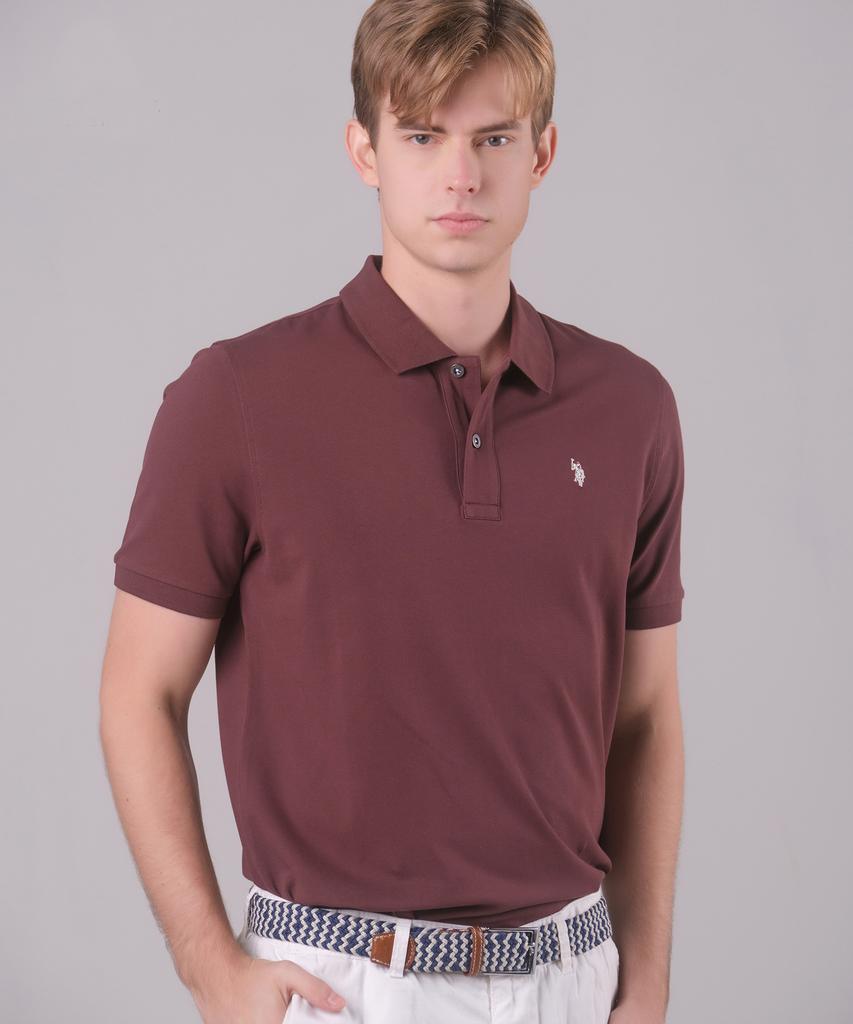 USPOLOASSN Summer Polo Shirt_Brown