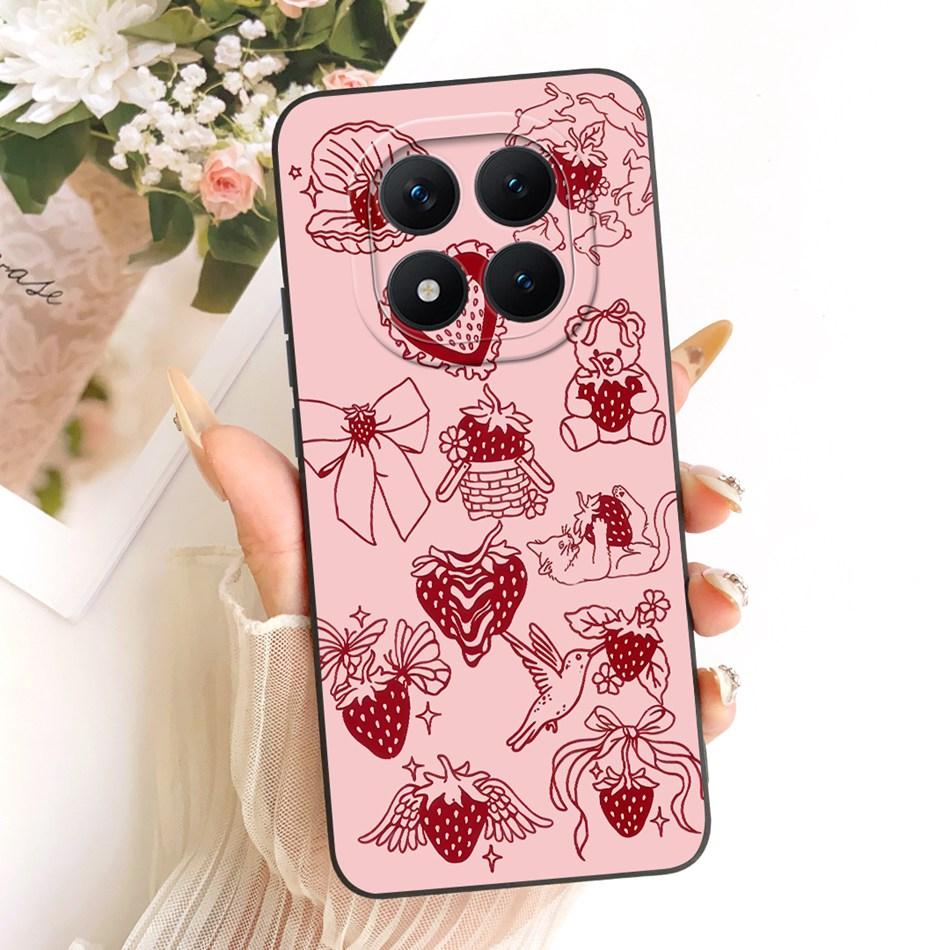 For Xiaomi Redmi Note 15 Pro+ 15Pro 5G Cute Cat Flower Cartoon Phone Case For Redmi Note 15 Pro Plus 5G Soft Silicone Bumpers