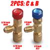 Liquid Safety Valve R410A R22 Air Conditioning Refrigerant Tool 1/4 "Safety Adapter Air Conditioning Repair And Fluoride