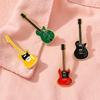 Colorful Cartoon Guitar Brooch - Musical Instrument Metal Badge Pin