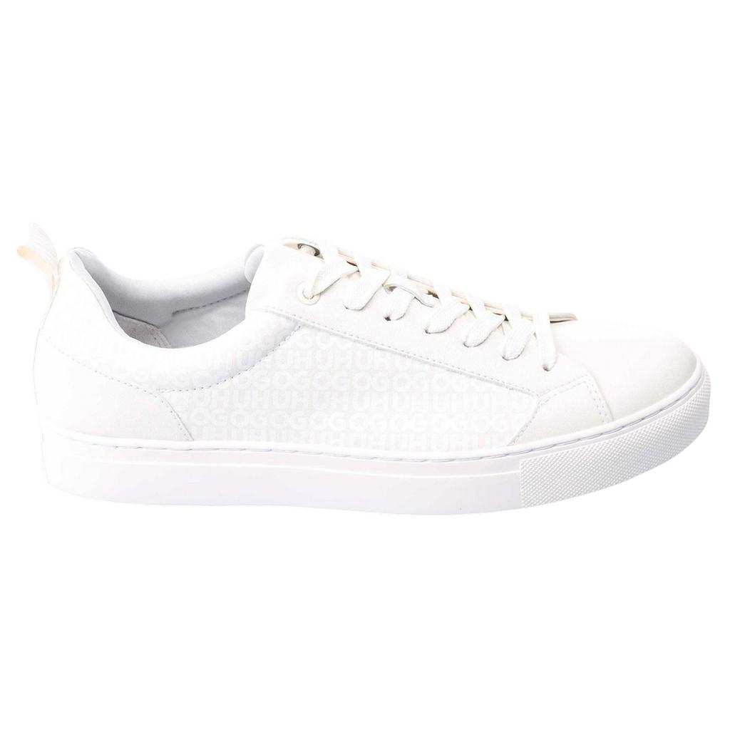 Hugo Mens Morrie Tonal Monogram Faux Leather Trainers