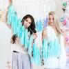 EU & US Romantic Wedding Room or Birthday Paper Tassel Curtain (35cm) DIY Festive Decoration