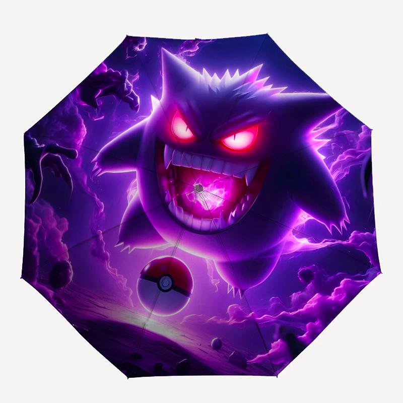 1pc Gengar2 Umbrella, Sun Protection, And UV Shielding. It Has Eight Sturdy Ribs for Outdoor Use And Perfect Gift