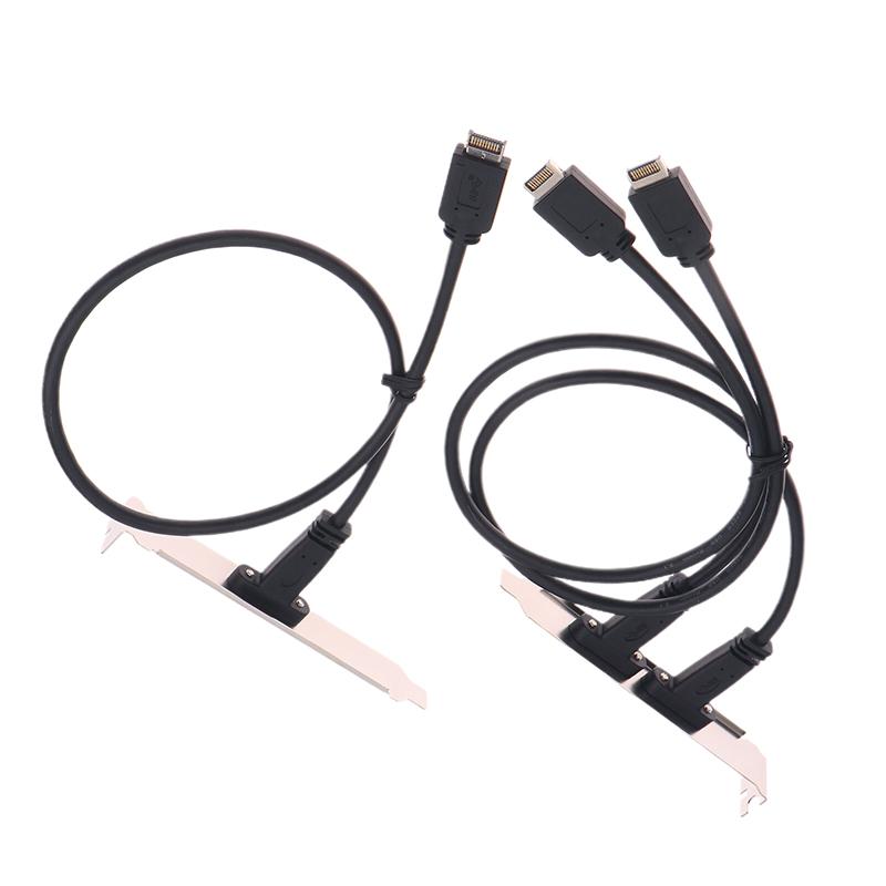 50 см USB 3.2 Разъем на передней панели Тип-E к USB-C Тип C Разъем Женский Удлинительный Провод Кабель TYPE-E Кабель-перегородка