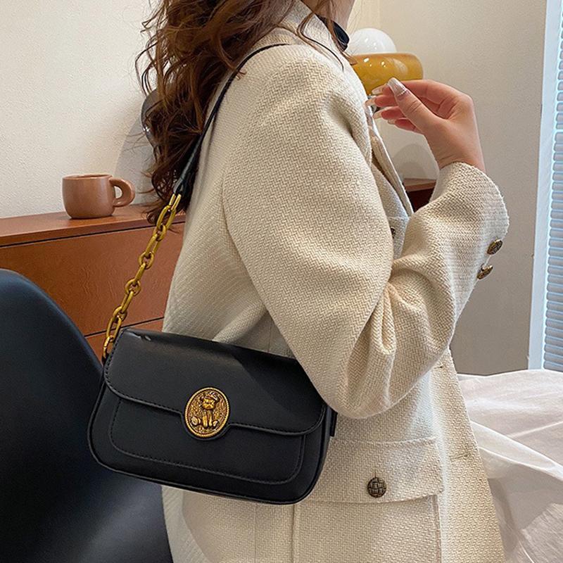 2024 Новая маленькая нишевая сумка под мышками, простая и модная сумка-багет, высококачественная ретро-сумка через плечо на одно плечо