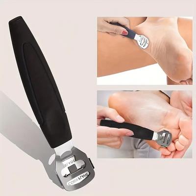 1 шт. скребок для ног из нержавеющей стали, педикюрный нож, профессиональный инструмент для удаления омертвевшей кожи с пяток, пилка для маникюра, аксессуары