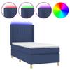 VidaXL Slat Bed Base with Mattress and LED, Upholstered Bed, Single Bed, Adult Bed for Interior Bedroom, 3139011