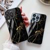 Применимо к iPhone17ProMax мраморный узор металлическая краска защитный чехол для мобильного телефона 17 всесторонний мелкое отверстие 16 стекло