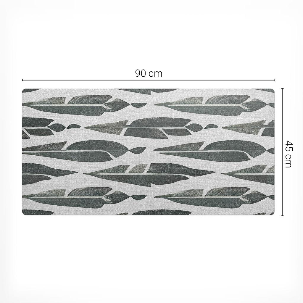 Universal Protective Pad for Tables and Countertops Abstract Leaves 90x45 cm