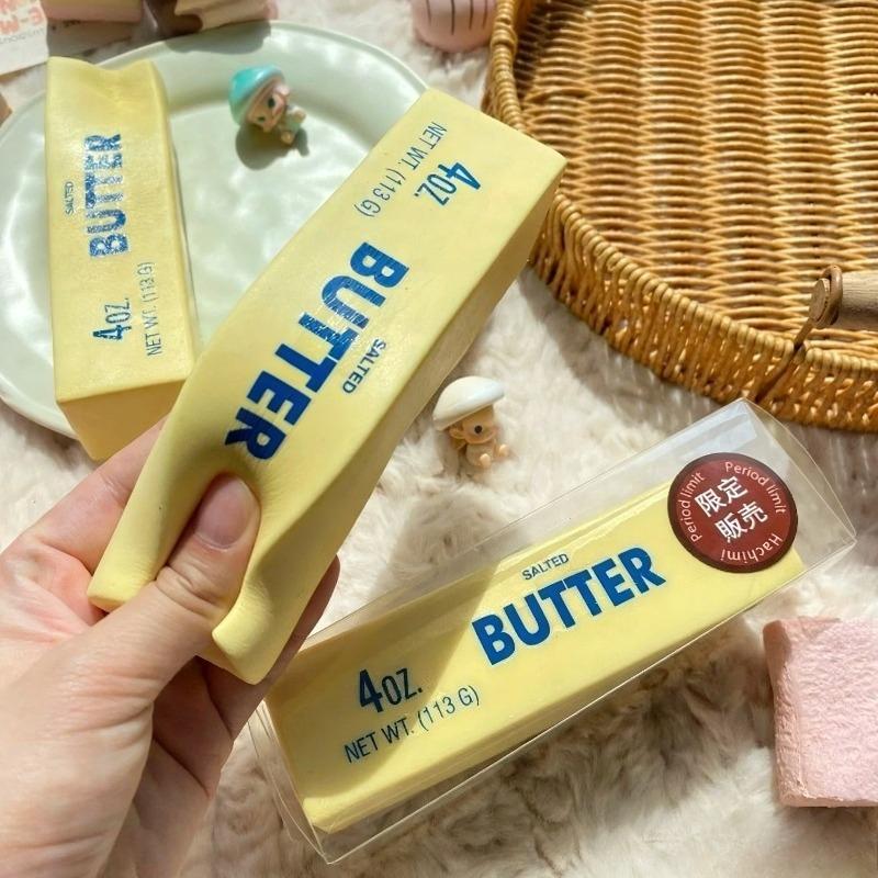 1pc Butter Stick Squishy Toy Slow Rising Squeeze Toy Anti Stress Relief Hand Relax Fidget Toy for Kids Adults Gift