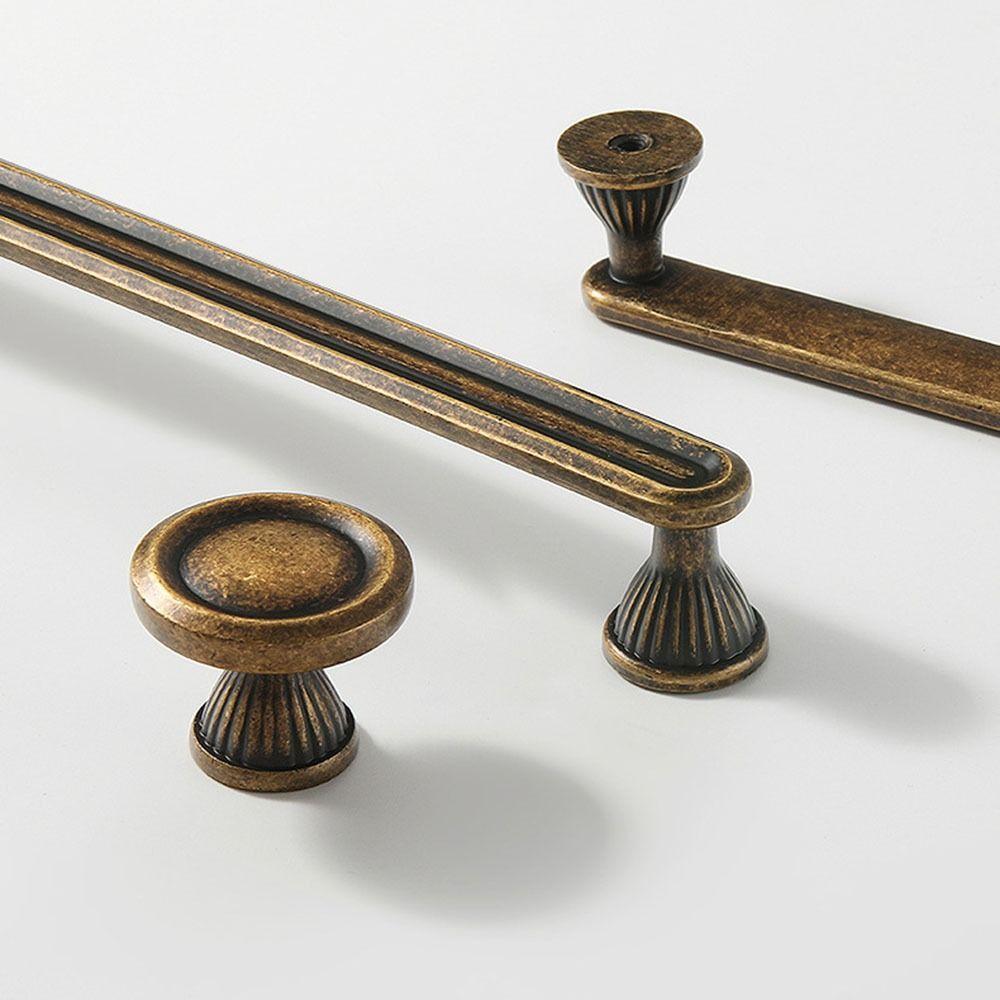 Прочные антикварные латунные ручки для шкафа, устойчивые к ржавчине, ручки для ящиков, шкаф