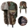 Ear Protection OutdoorsThick Balaclava Camo Warm Snow Cap Winter Bomber Hats for Men Women