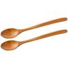 Yewon Lacquer Adult Spoon, Natural, 2 Pieces, Korean Popular Tableware