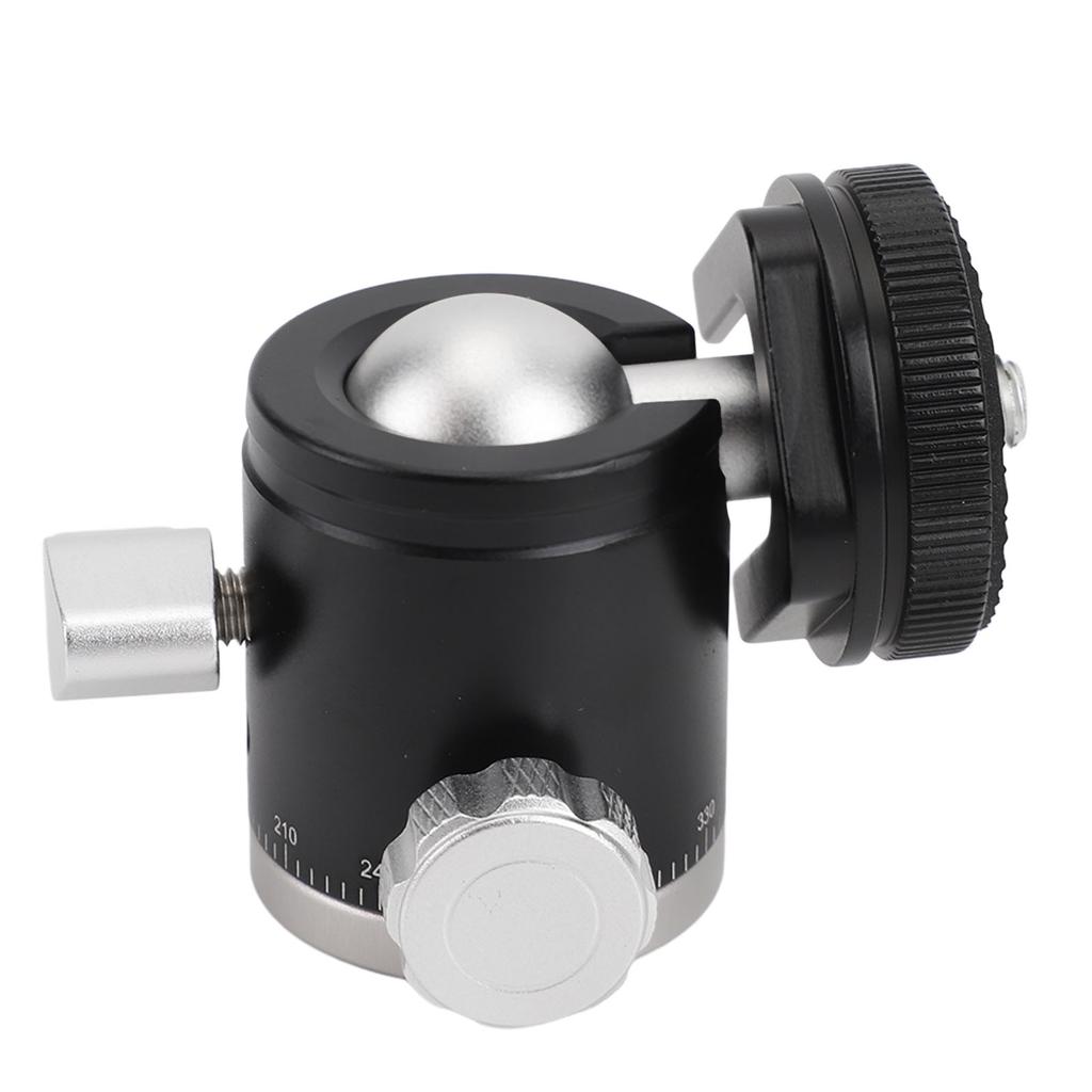Mini Ball Head Aluminum Alloy 360 Degree Rotatable Camera Tripod Ball Head with 14 Inch Screw Cold