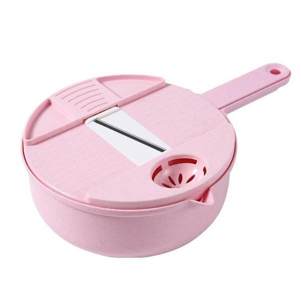 12 шт. Новая многофункциональная ручная овощерезка, картофелерезка, терка, измельчитель, кухонный измельчитель, корзина для слива, пищевое сито