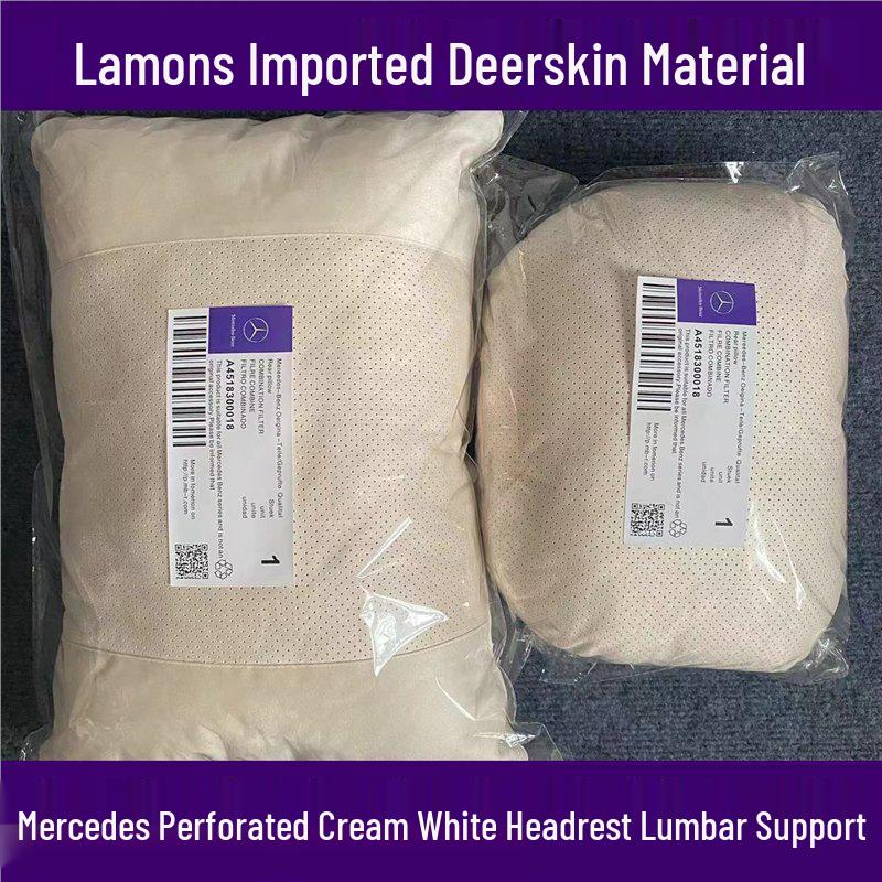 Mercedes-Maybach Style Headrest & Lumbar Support Pillow for E-Class/GLC/GLE/GLS