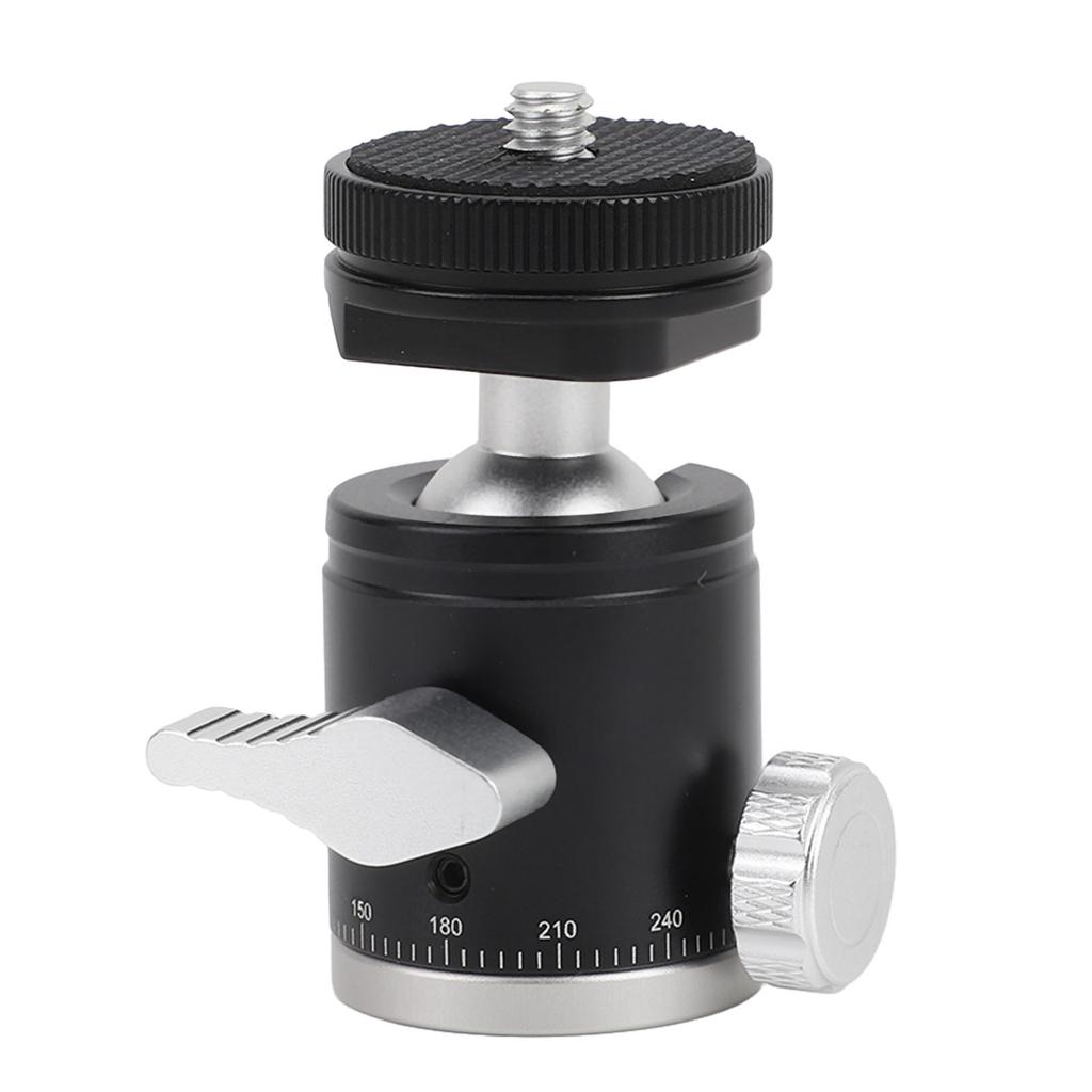 Mini Ball Head Aluminum Alloy 360 Degree Rotatable Camera Tripod Ball Head with 14 Inch Screw Cold