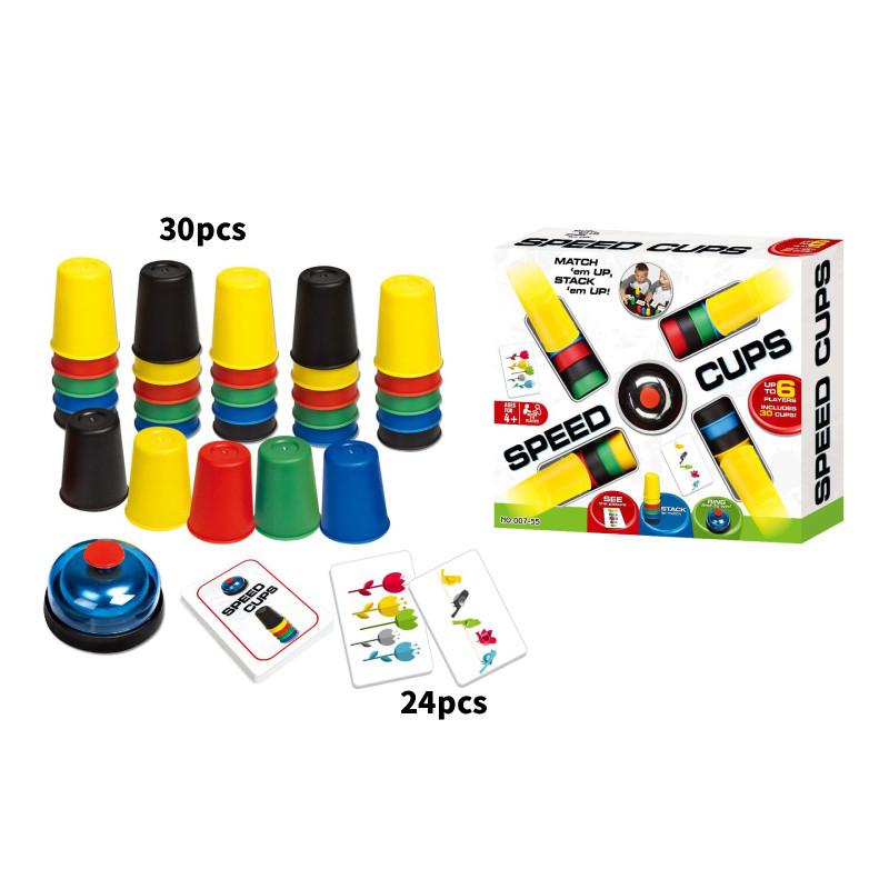 Креативная детская игра в складывание стаканчиков с высокой скоростью, развивающая реакцию и сообразительность.